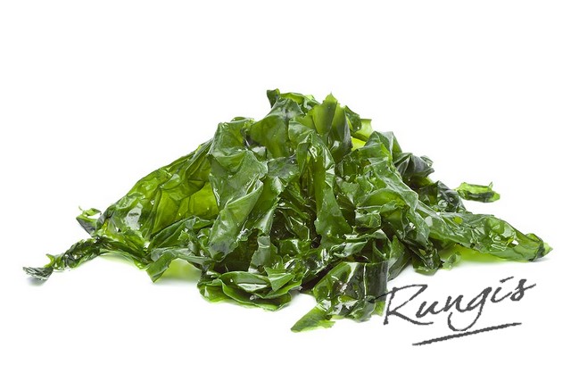 Biologische jonge zeesla zeewier